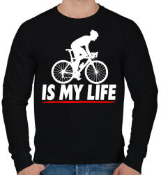 printfashion Kerékpáros póló - Férfi pulóver - Fekete (2267486)