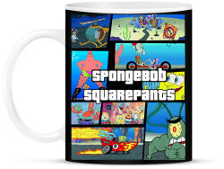 printfashion Spongyabob GTA - Bögre - Fekete (13786558)