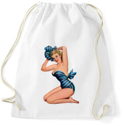 printfashion Pin up lány - Sportzsák, Tornazsák - Fehér (5159319)