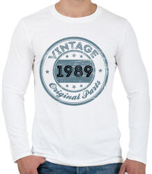 printfashion 1989 - Férfi hosszú ujjú póló - Fehér (12166432)