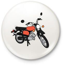 printfashion simson - Kitűző, hűtőmágnes - Fehér (4139291)