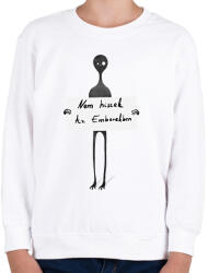 printfashion nem hiszek az emberekben - Gyerek pulóver - Fehér (16141755)