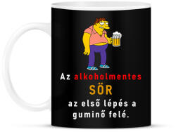printfashion AZ ALKOHOL MENTES SÖR - Bögre - Fekete (1950758)