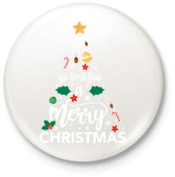 printfashion Karácsony ! - karácsonyfa_ - Kitűző, hűtőmágnes - Fehér (4089505)