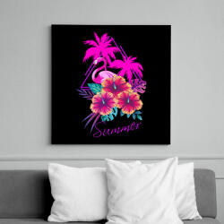printfashion summer - Vászonkép - Fekete (13645456)