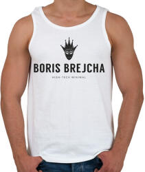 printfashion Boris Brejcha High-Tech Minimal - Férfi atléta - Fehér (4589006)