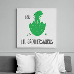 printfashion Lil Brothersaurus - Vászonkép - Fehér (14067012)