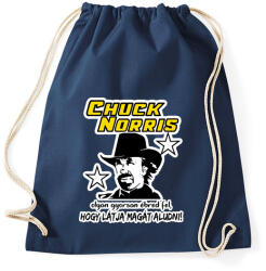 printfashion Chuck Norris látja magát aludni - Sportzsák, Tornazsák - Sötétkék (1268307)