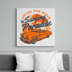 printfashion Surfing paradise - Vászonkép - Fehér (13809191)