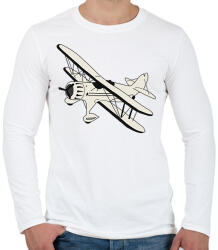 printfashion flying - Férfi hosszú ujjú póló - Fehér (5743808)