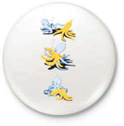 printfashion Banánparty - Kitűző, hűtőmágnes - Fehér (3073720)