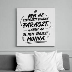 printfashion El nem végzett munka - Vászonkép - Fehér (7444404)
