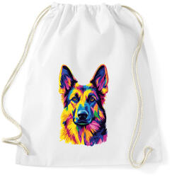 printfashion Németjuhász arc - Sportzsák, Tornazsák - Fehér (16705546)