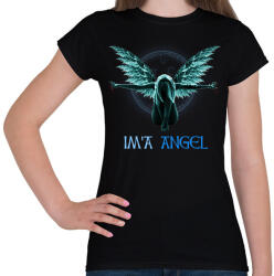 printfashion IM'A ANGEL - Női póló - Fekete (16200341)