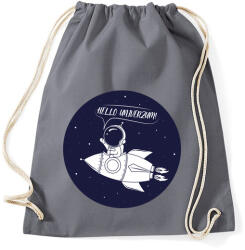 printfashion Hello univerzum! - Sportzsák, Tornazsák - Grafitszürke (4216706)