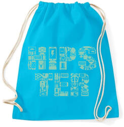 printfashion HIPSTER - Sportzsák, Tornazsák - Surf blue (410265)
