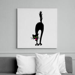 printfashion Cicmic megijedt - Vászonkép - Fehér (6622297)