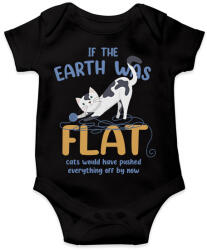 printfashion If the Earth was flat - Baba Body - Fekete (7331381)