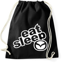 printfashion Eat Sleep Mazda - Sportzsák, Tornazsák - Fekete (2243891)