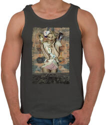 printfashion Mindenhol őt látom - Férfi atléta - Sötétszürke (65206)