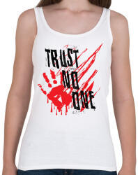 printfashion Trust no one - Női atléta - Fehér (342669)