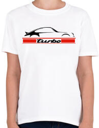 printfashion Porsche 911 turbo - Gyerek póló - Fehér (911843)