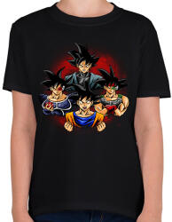 printfashion Goku - Gyerek póló - Fekete (7010779)