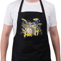 printfashion Feel it! - Dobolós - Kötény - Fekete (6989296)
