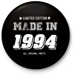 printfashion 1994 - Kitűző, hűtőmágnes - Fekete (4054929)