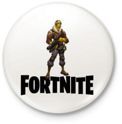 printfashion Fortnite #7 /Black/ - Kitűző, hűtőmágnes - Fehér (3078492)