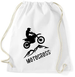 printfashion Motocross - Sportzsák, Tornazsák - Fehér (4227254)