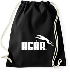 printfashion Agár / greyhound logó (fehér) - Sportzsák, Tornazsák - Fekete (2292787)
