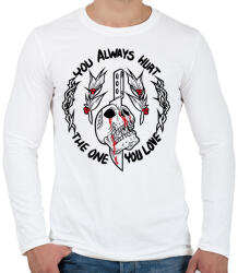 printfashion You always hurt The One you love - Férfi hosszú ujjú póló - Fehér (16753734)