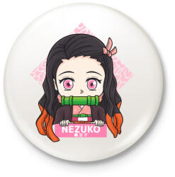 printfashion DS Nezuko - Kitűző, hűtőmágnes - Fehér (5130776)
