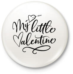 printfashion My Little Valentine - Kitűző, hűtőmágnes - Fehér (3083690)