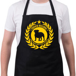 printfashion Francia bulldog kiskutya - Kötény - Fekete (4929180)