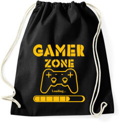 printfashion Gamer zone - Sportzsák, Tornazsák - Fekete (5308840)