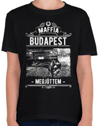 printfashion Maffia Budapest - Gyerek póló - Fekete (1003397)