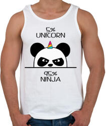 printfashion Egyszarvú ninja - Férfi atléta - Fehér (1213672)