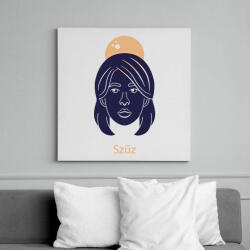 printfashion Szűz minta - Vászonkép - Fehér (6640654)