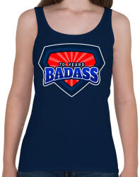 printfashion 70 YEARS BADASS - Női atléta - Sötétkék (9848473)