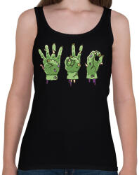 printfashion Zombi 420 - Női atléta - Fekete (14057107)