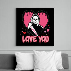 printfashion Love you - Vászonkép - Fekete (11730896)
