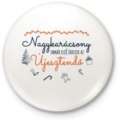 printfashion Weöres Sándor - Szép a fenyő - Kitűző, hűtőmágnes - Fehér (10206801)