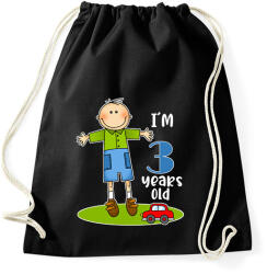 printfashion 3 years old" for boy - Sportzsák, Tornazsák - Fekete (13454120)