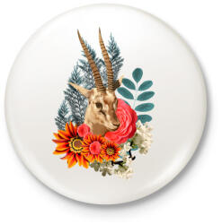 printfashion Varázslatos antilop - Kitűző, hűtőmágnes - Fehér (3073952)