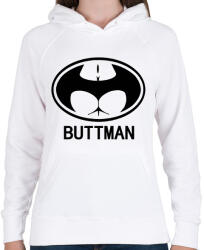 printfashion Buttman - Női kapucnis pulóver - Fehér (5194031)