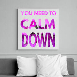 printfashion MEG KELL NYUGODNOD - Vászonkép - Fehér (6628584)