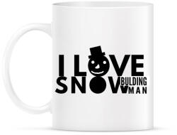 printfashion I LOVE SNOW BULDING MAN - Bögre - Fehér (1952858)