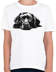 printfashion Husky Sziluett - Gyerek póló - Fehér (16725267)